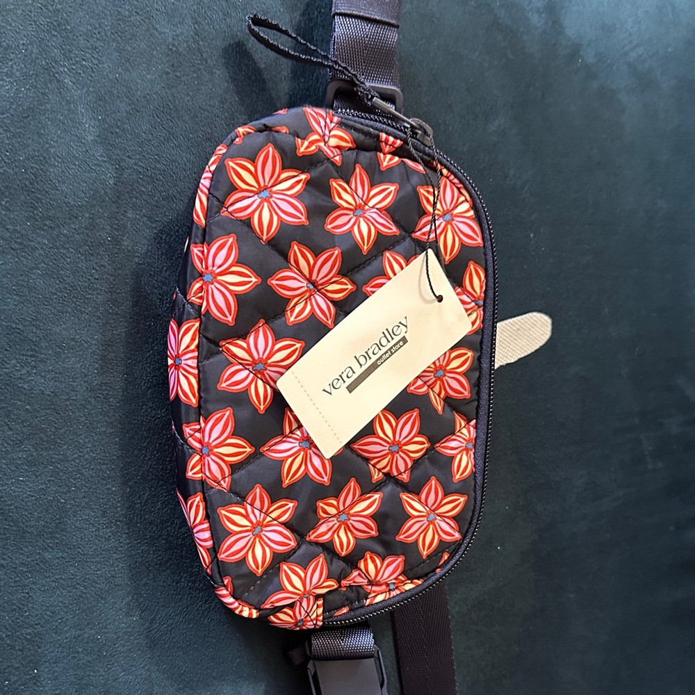 Vera Bradley Black and Red Floral Bag
